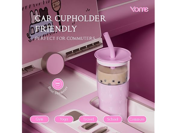 Elegant Bow Pink Insulated Glass