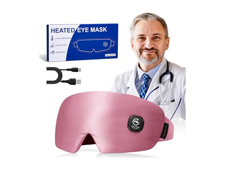 FACEMOON BC075525100437 silk heated eye mask