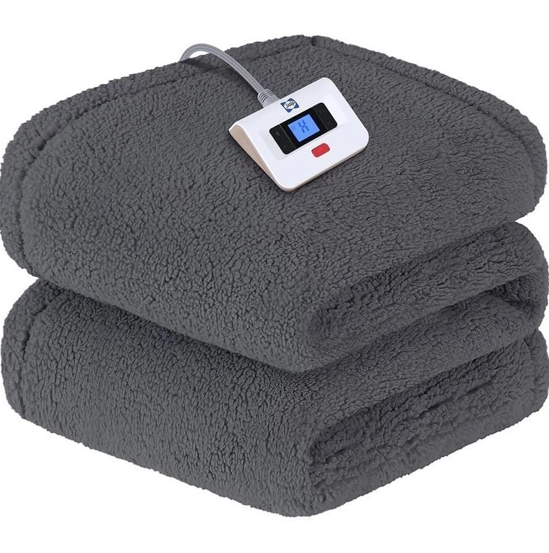 Warmrest Electric Heated Blanket Soft Sherpa, 80"x84" - Gallery 6