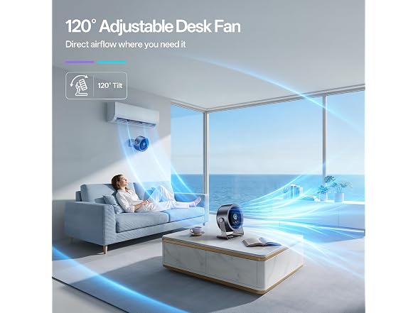Coolhill USB Desk Fan 100-Speed Quiet - Gallery 9