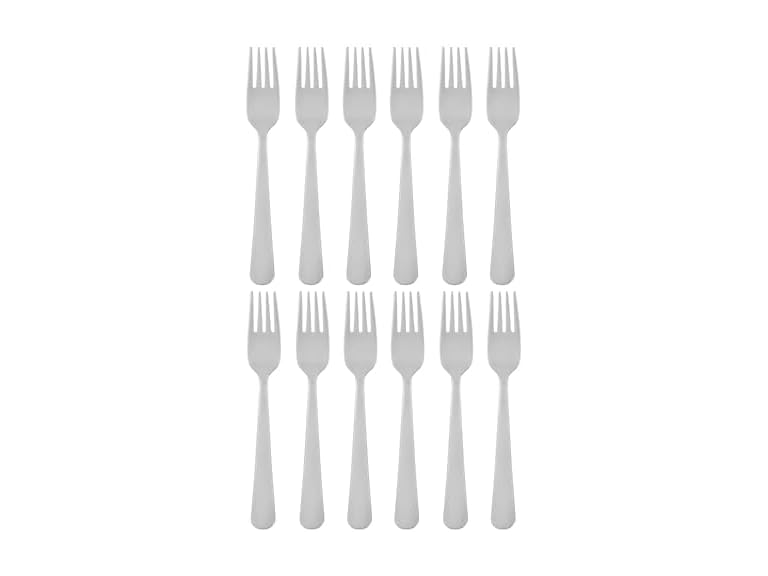 Set of 6 Stainless Steel Dessert Forks