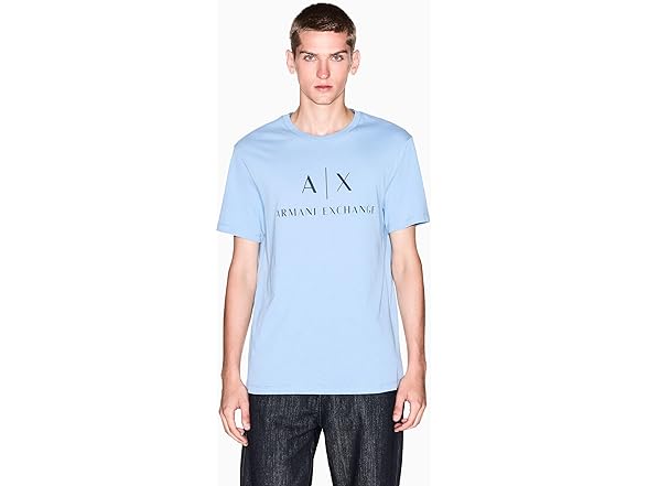 Armani Exchange Mens Classic Crew Logo Tee