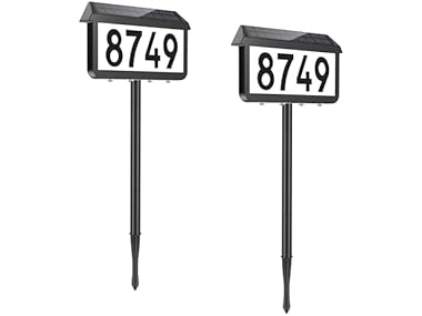 $24.99, Was $51.99, 51% Off! Solar Address Signs 2 Packs dealfomo