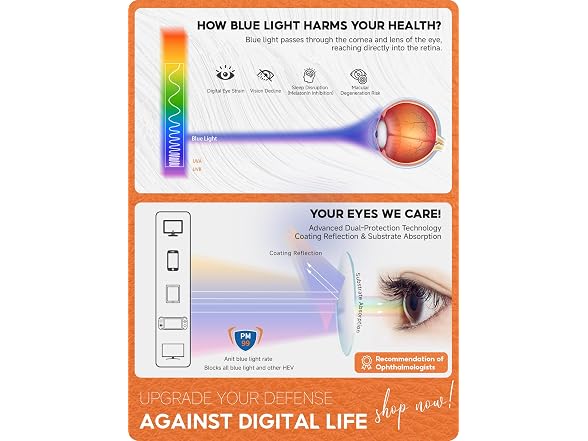 VMJFBJ Blue Light Glasses for Women