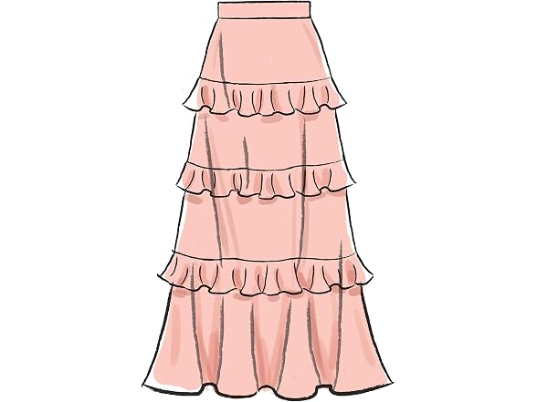 McCall Pattern Women's Flounce Skirt, Sizes