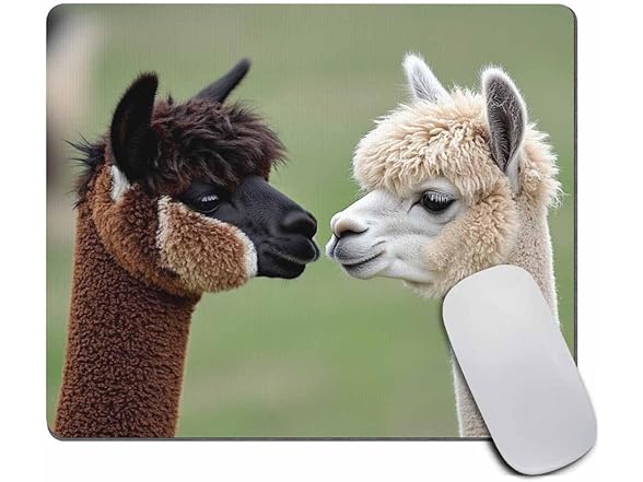 Funny Alpaca Rubber Gaming Mouse Pad