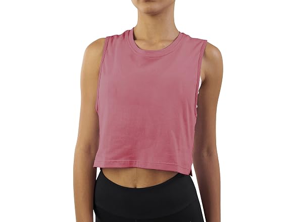 Mippo Women (S) Crop Top Workout Shirts Tank Tops