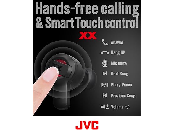 JVC XX True Wireless IPX55 Earbuds