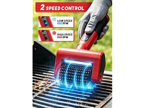 CuLiDing 800 RPM Electric Grill Brush for Outdoor