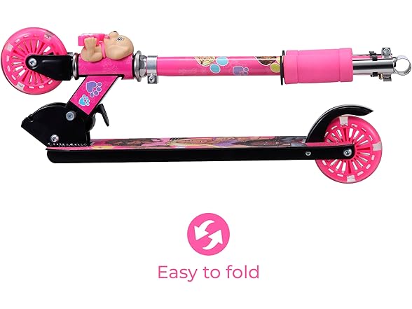 Barbie 2 Wheel Kick Scooter with Light Up WheelS