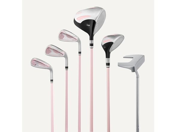 Amazon Basics Golf Club Set, 6- Piece with Stand Bag (Right Handed)