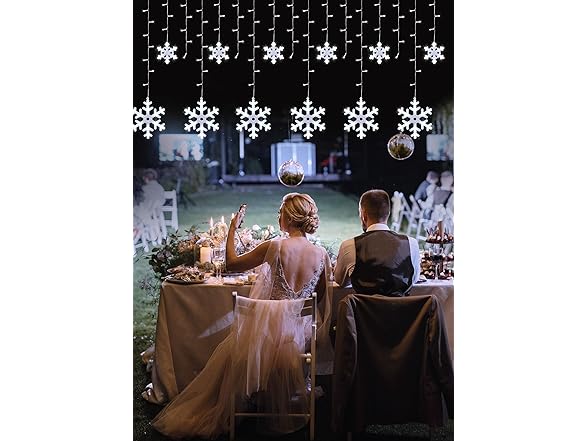 Brightown Snowflake Christmas Lights,20Ft