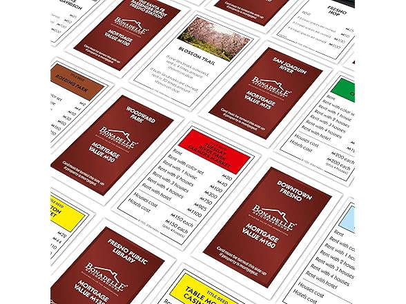 Top Trumps Monopoly Board Game Fresno CA Edition : 2-6 P