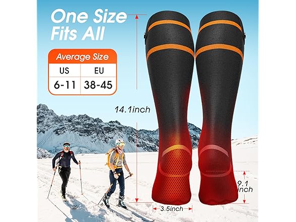 GDFFZM Rechargeable Heated Socks