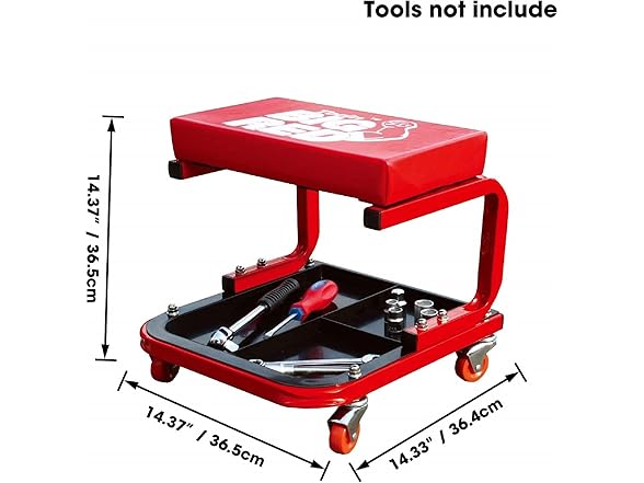 Torin Big RED 250lbs Red Rolling Automotive Creeper