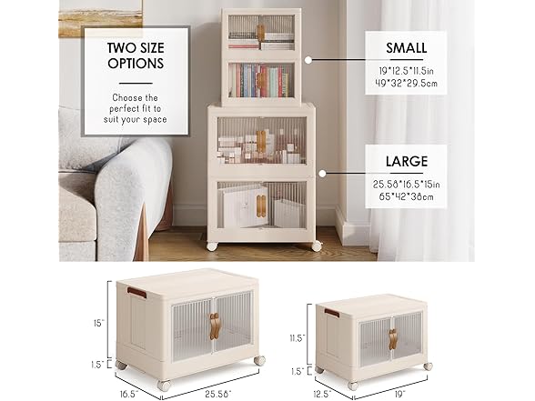STORAGEBUD 4 Tier Plastic Stackable Storage Bins