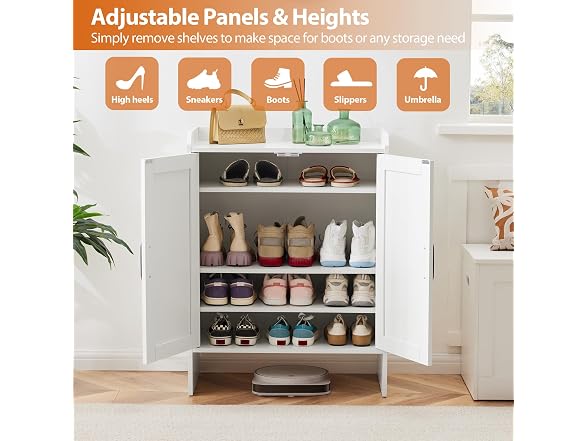 Mericonia 5-Tier Farmhouse Shoe Cabinet