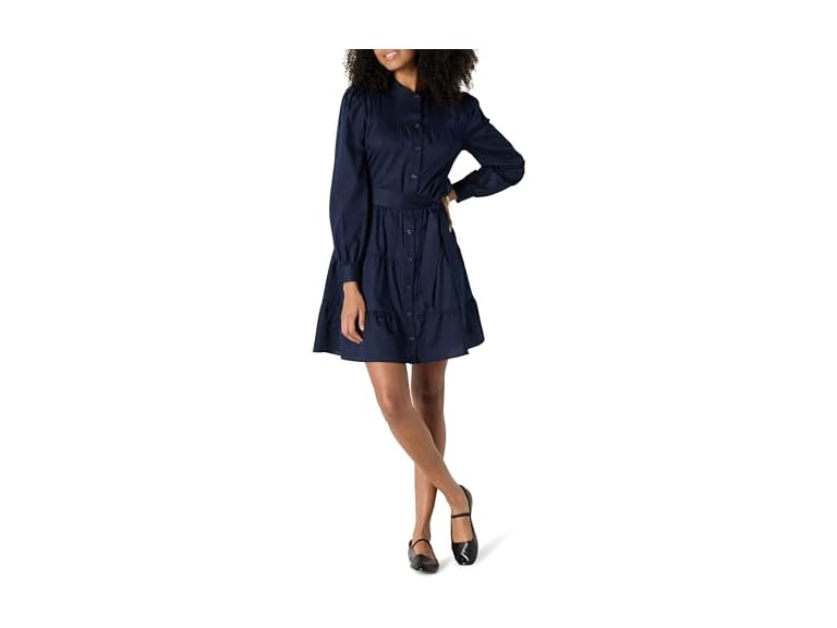 Amazon Essentials Women Tiered Shirt Dress - Gallery 7