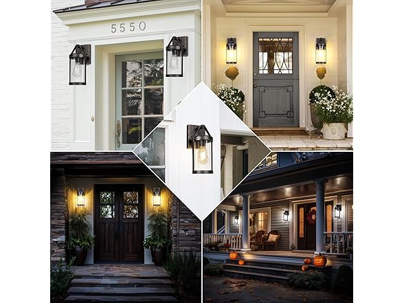 Brightever 2-Pack Outdoor Wall Lights