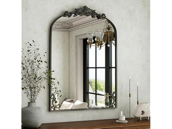 Arched Wall-Mounted Bathroom Mirror