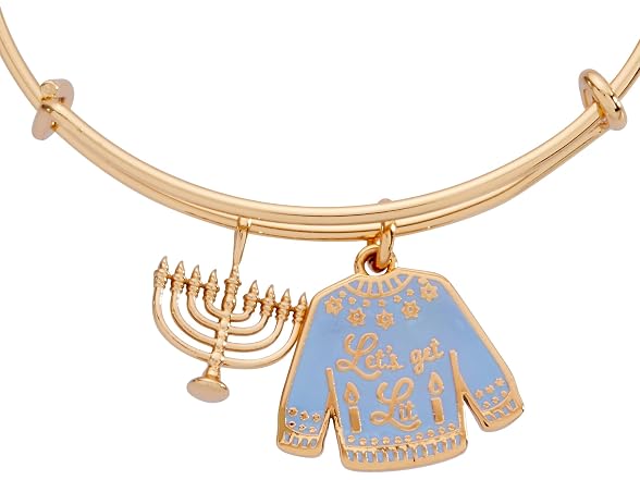 Alex and Ani Hanukkah 'Lets Get Lit Ugly Bangle