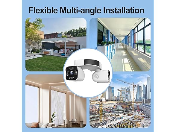 Xparkin Dual Lens Outdoor Cameras | 2.5/5K