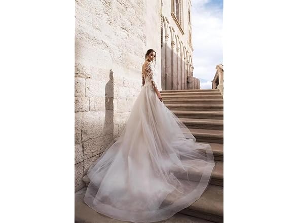 Dream Wedding Lace Wedding Dresses for Woman Long V-Ne