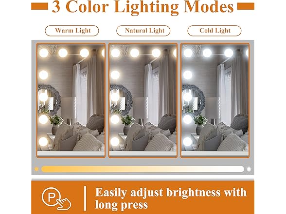 NeuType Vanity Mirror with Lights, Makeu