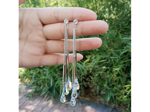 Daily New Long Shape Fringed Crystal