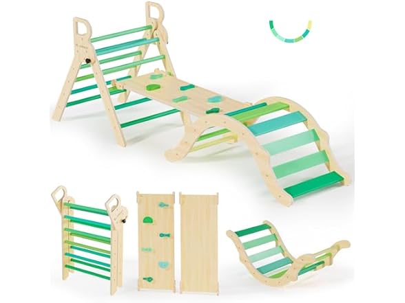 BlueWood Pikler Triangle Set Summer