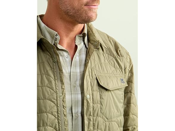 HUK Mens Scale Shacket, Small