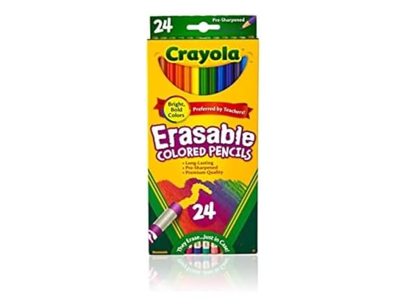 Crayola Erasable Colored Pencils (24ct)