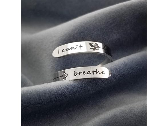 Vrycot Adjustable I cant breathe Ring