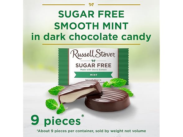 Russell Stover SF Dark Choc Mint Patties