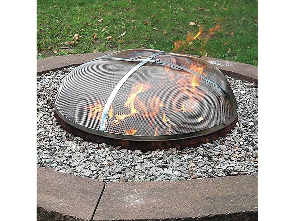 Sunnydaze Decor KF-SSS40 40in Fire Pit Accessory Silver