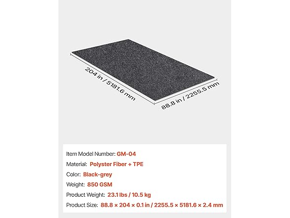 VEVOR Garage Floor Mat