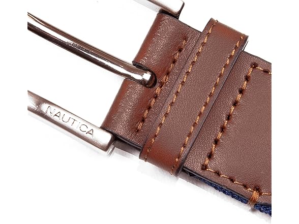 Nautica Mens Belt Navy Red (S)