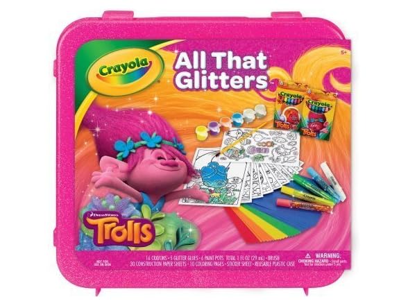 Crayola Dreamworks Trolls All That Glitters Coloring Kit