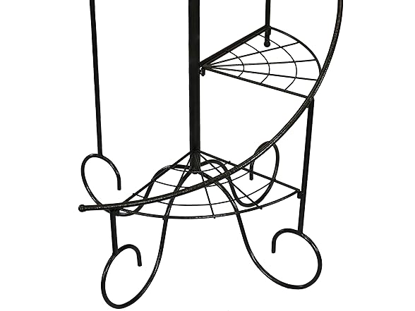 Sunnydaze 4-Tier Metal Iron Plant Stand