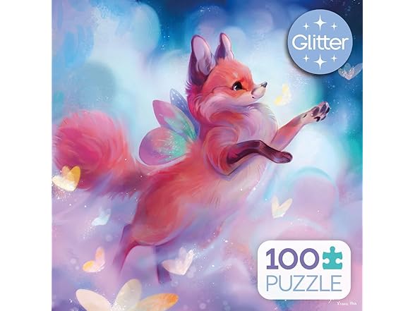 Ceaco  - Glitter - Butterfox - 100 Piece Jigsaw Puzzle
