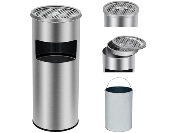 GarveeHome 4.5 gal/17 L Indoor Outdoor Trash Can