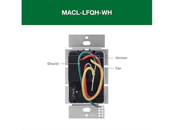 Lutron Maestro Fan Control & Light Dimmer for LEDs