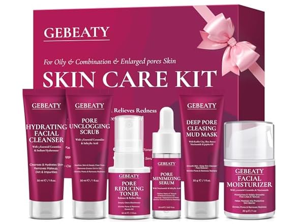 GEBEATY Skin Care Set for Pore Minimizing