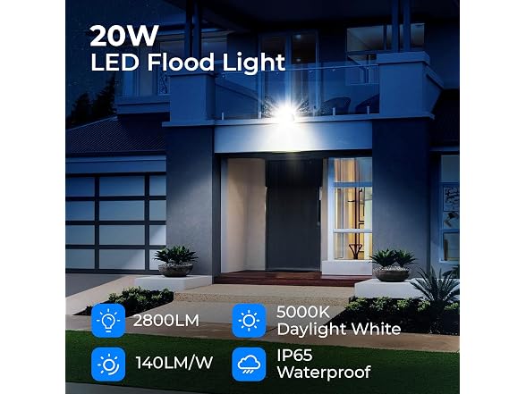 CINOTON 20W LED Flood Light 4 Pack - Gallery 2
