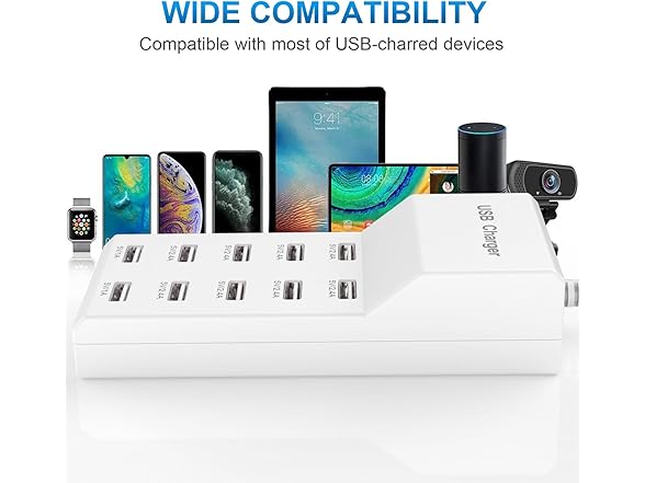 USB Wall Charging Station