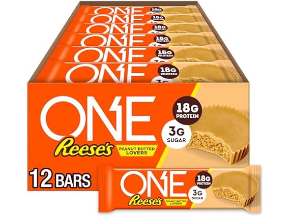 12Ct ONE Protein Bars, Reese's Peanut Butter Lovers