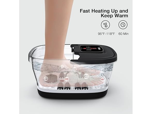 HOSPAN Collapsible Foot Spa with Heat