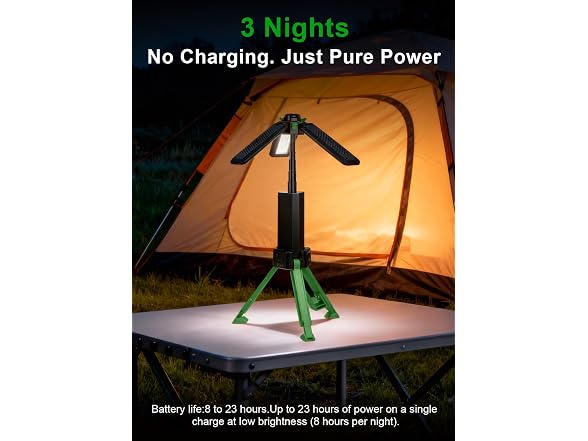 CuLiDing 15000mAh Camping Light Green