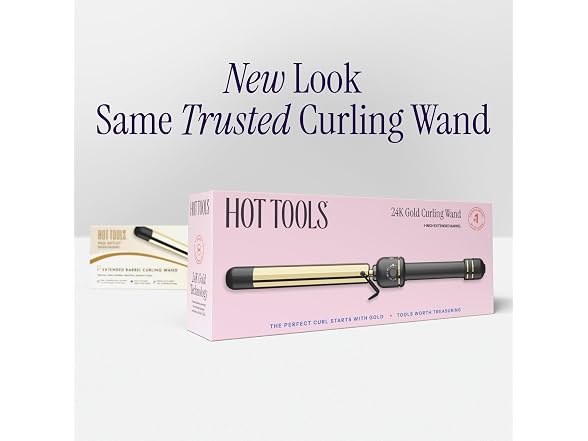 Hot Tools 24K Gold Extended Barrel Curling Wand