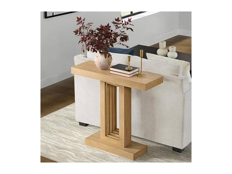 Alaterre Pismo Console Table Light Oak
